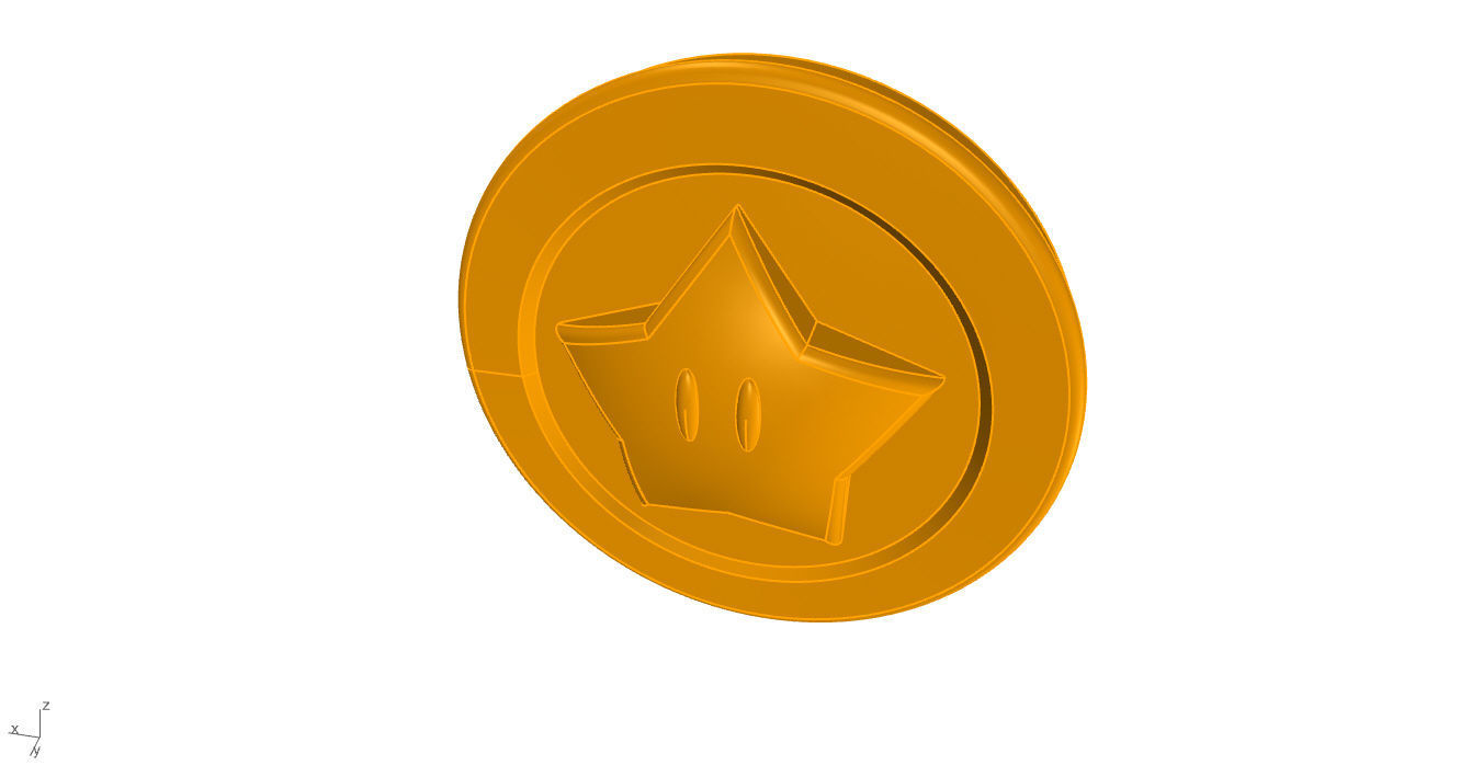 Super Mario Coin 3D 3D print model_52