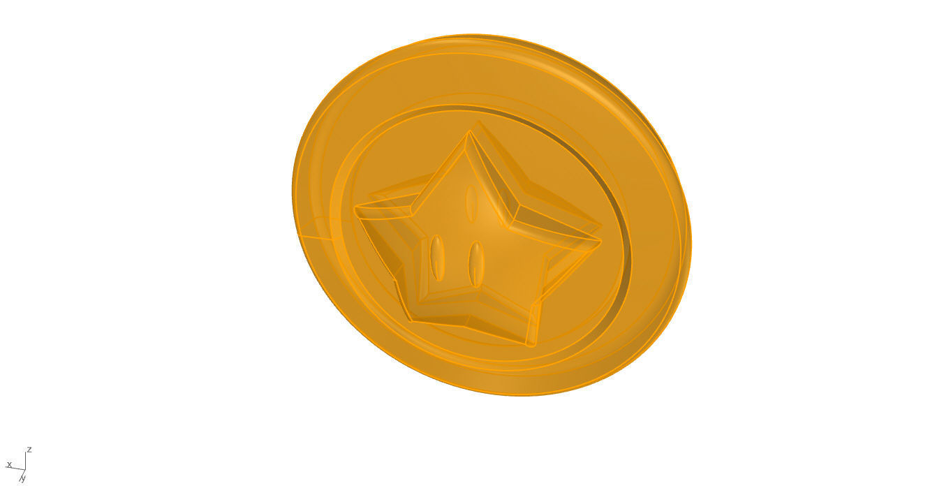 Super Mario Coin 3D 3D print model_72