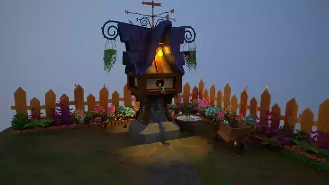 Bird House Environment 3D model