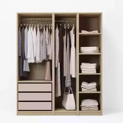 wardrobe  clothes 3D model