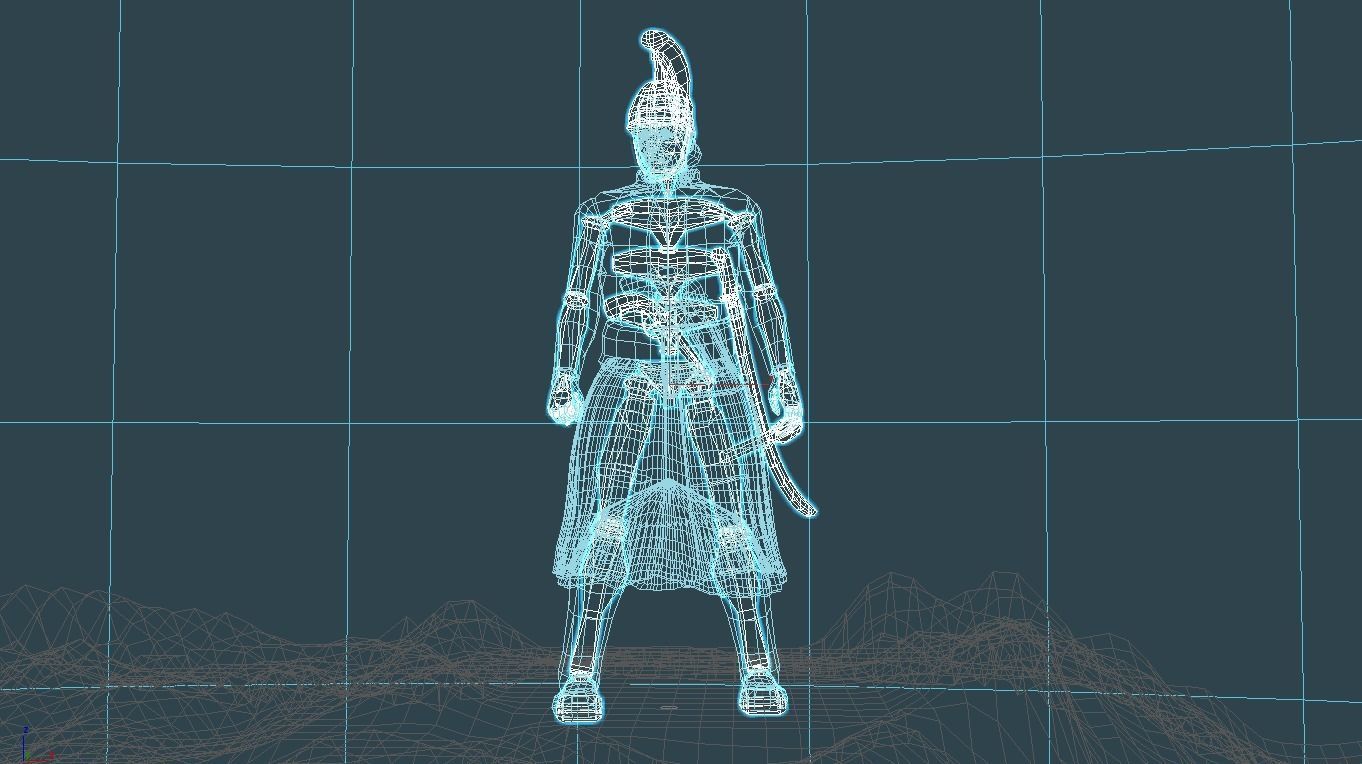 Theodoros Kolokotronis Low-poly 3D model_6