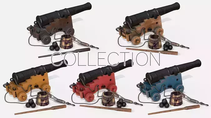 Old Naval Cannons Collection