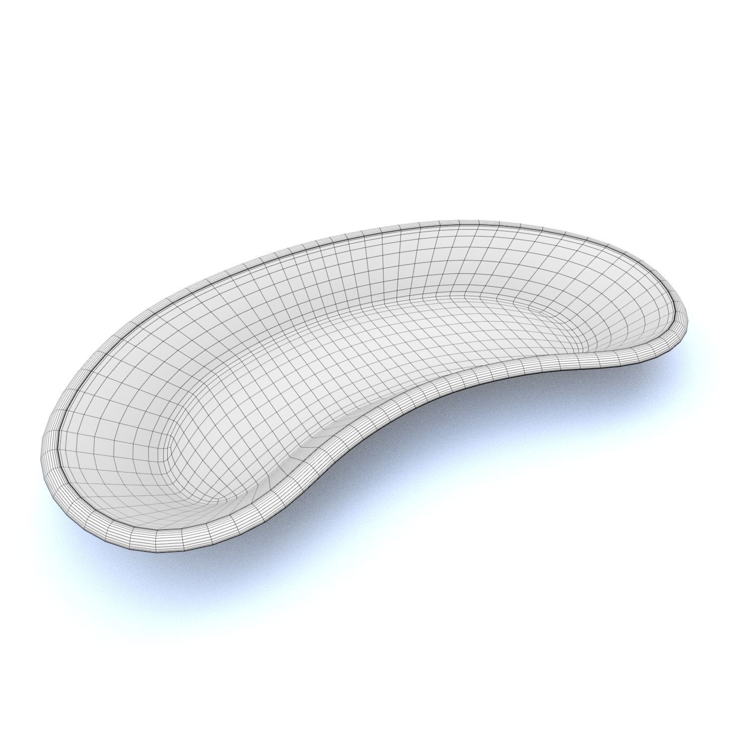 Kidney Basin Low-poly 3D model_11