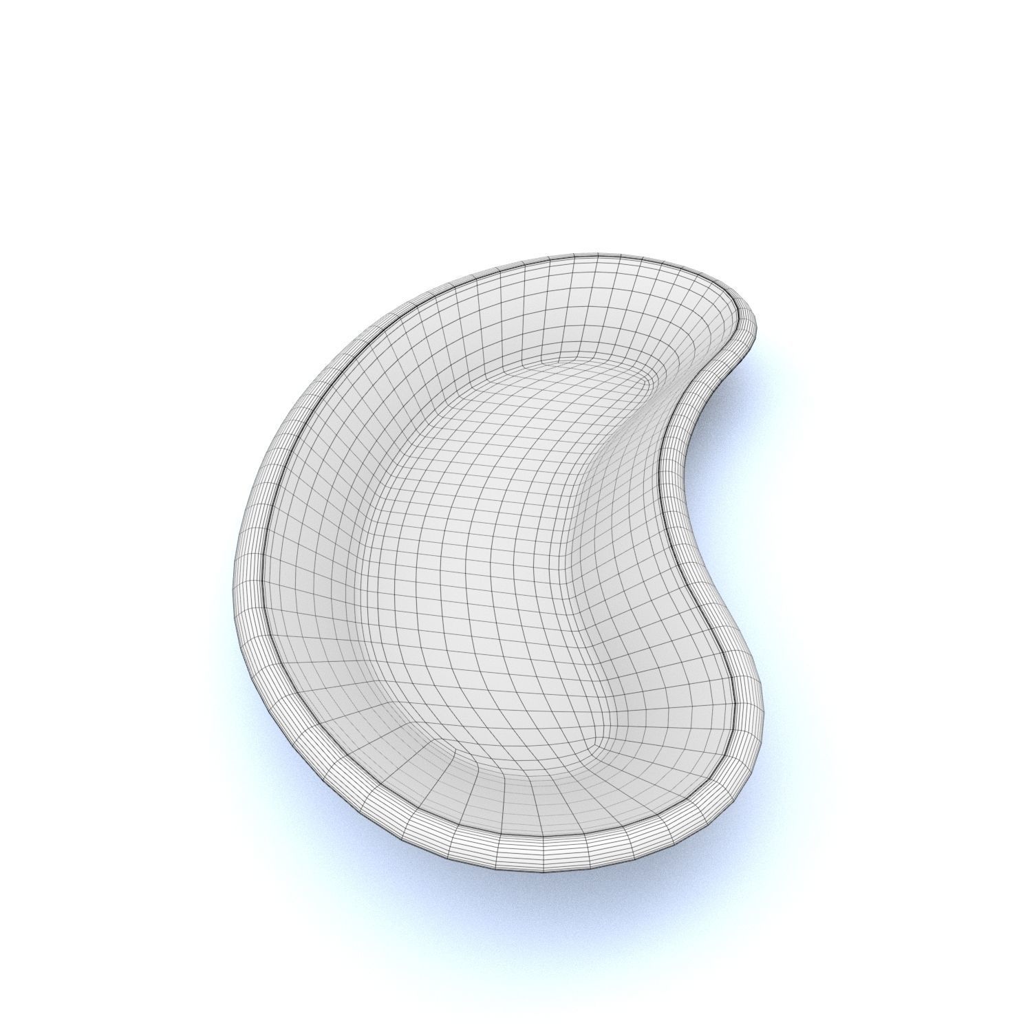 Kidney Basin Low-poly 3D model_1