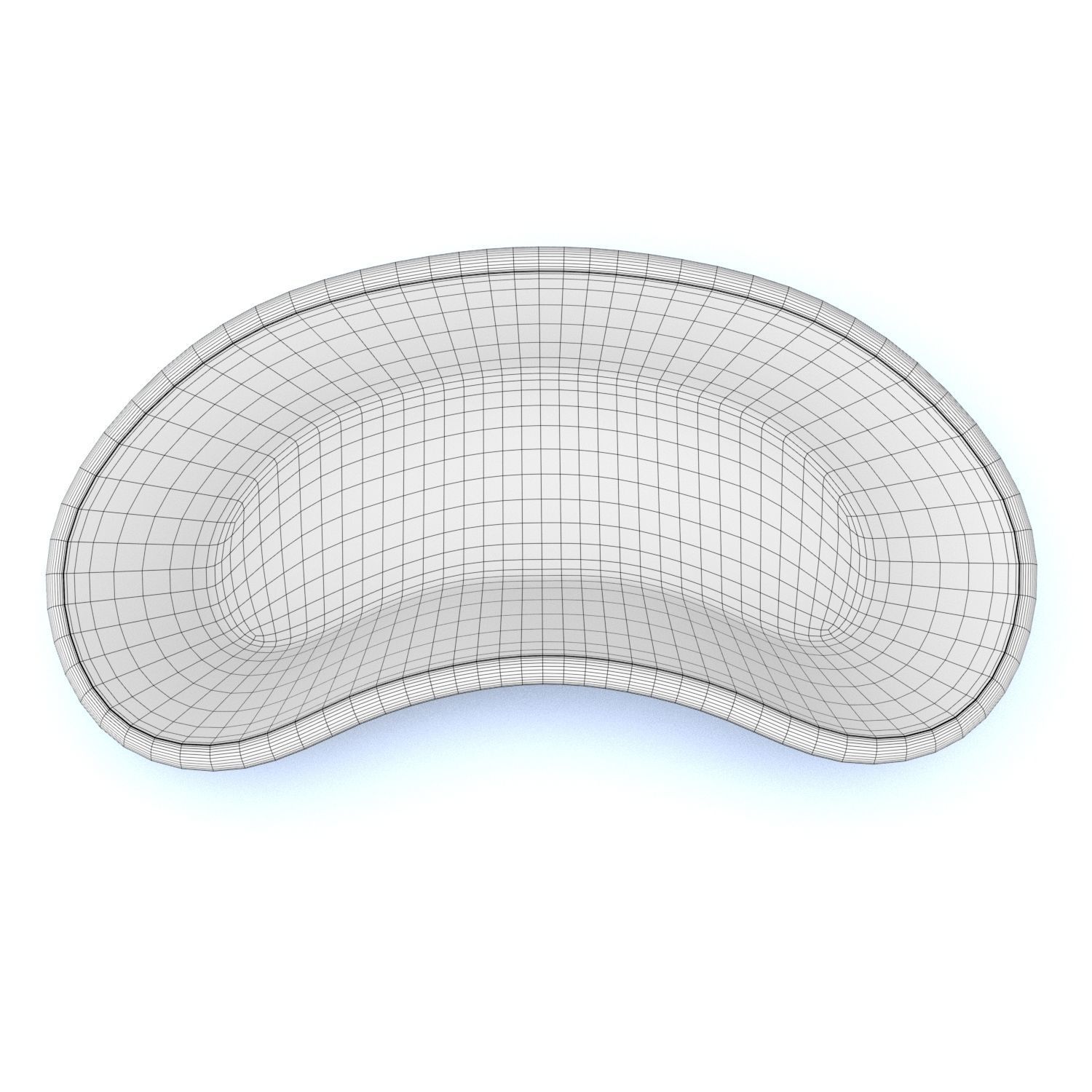 Kidney Basin Low-poly 3D model_10