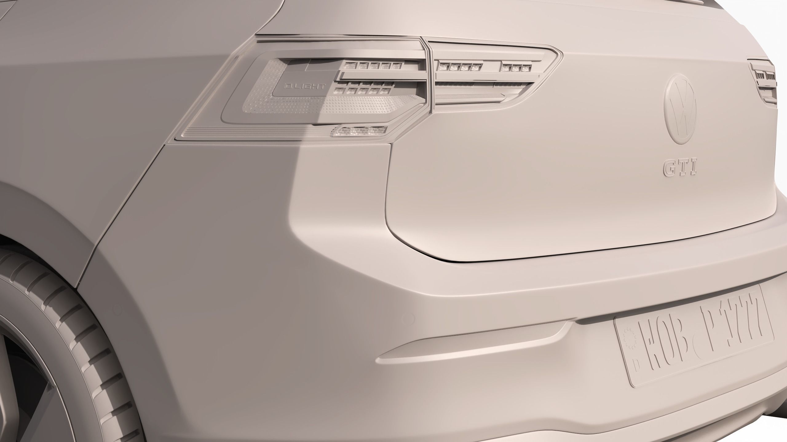 Volkswagen Golf GTI 2021 3D model_12
