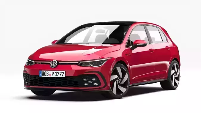 Volkswagen Golf GTI 2021 3D model Volkswagen Golf GTI 2021 3D model