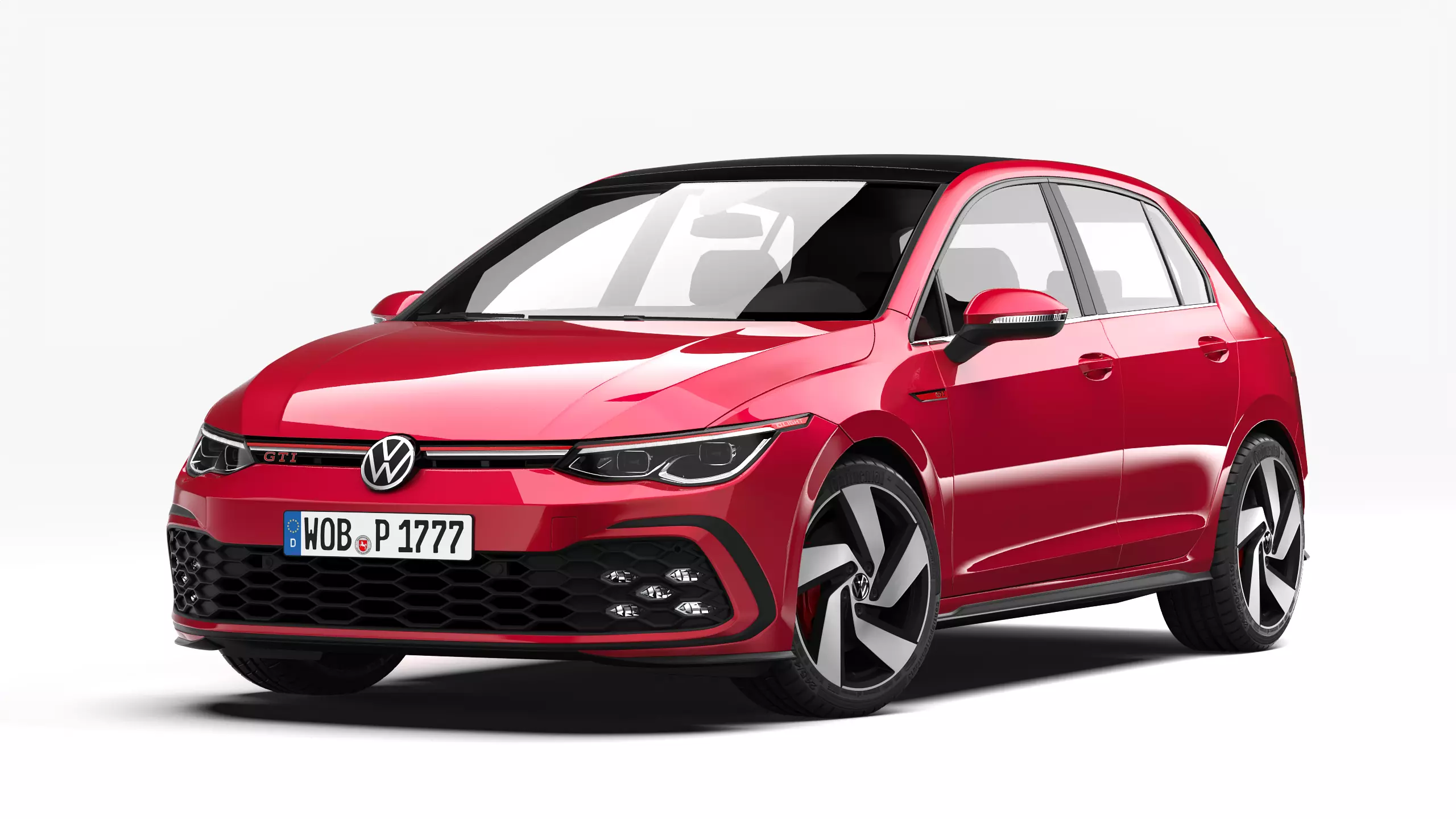 Volkswagen Golf GTI 2021 3D model_0