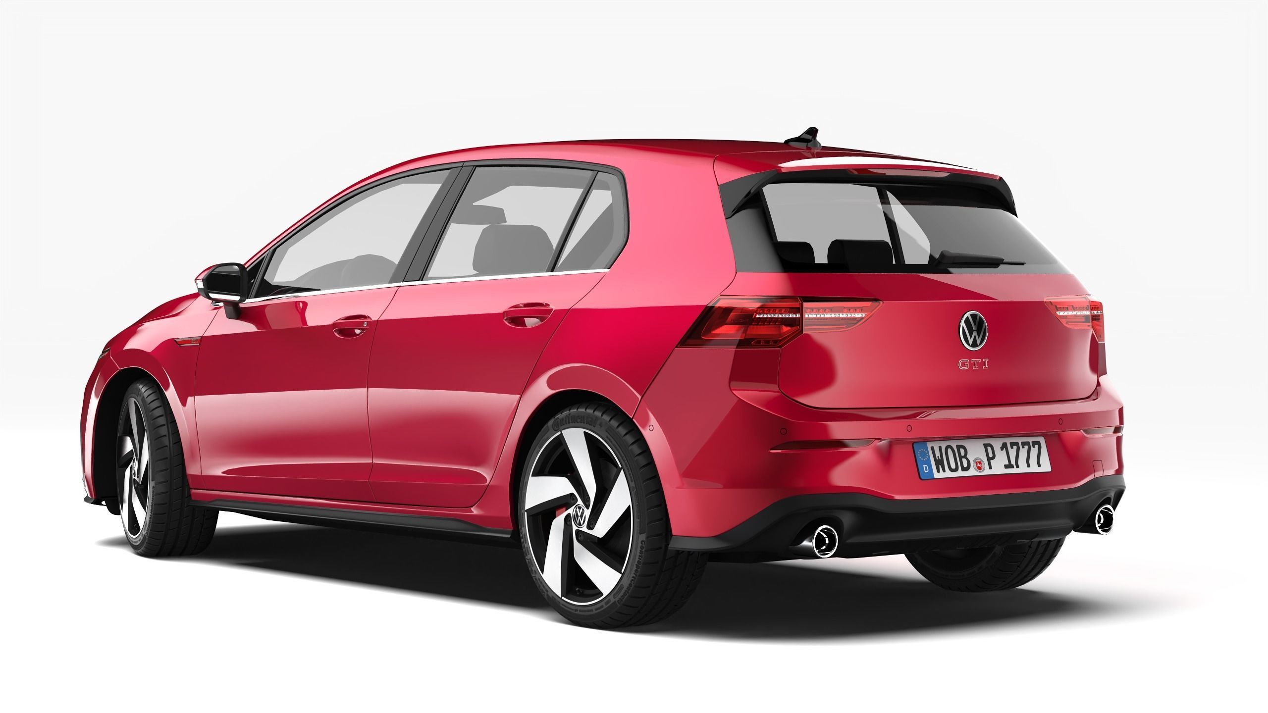Volkswagen Golf GTI 2021 3D model_1