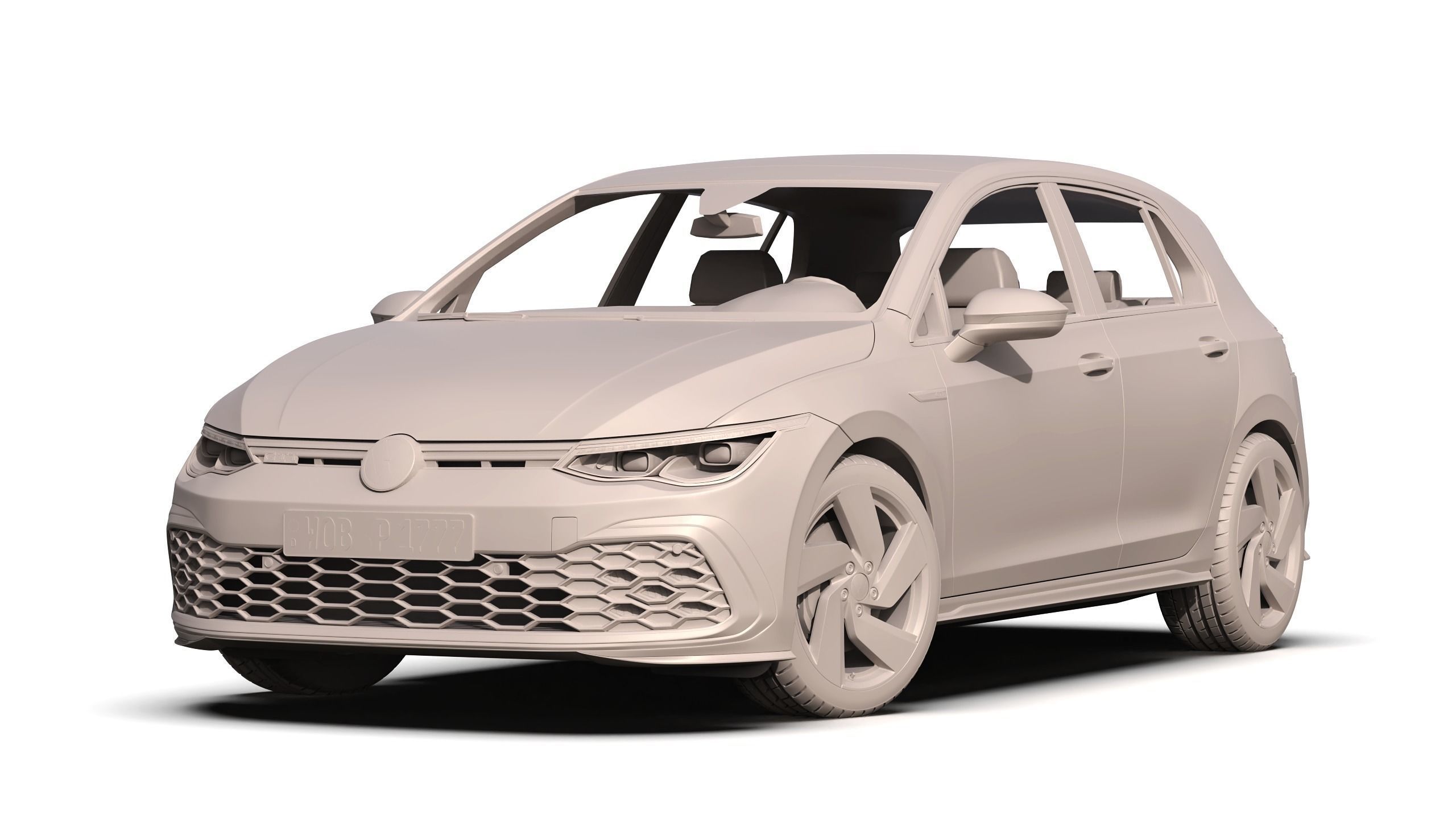 Volkswagen Golf GTI 2021 3D model_6