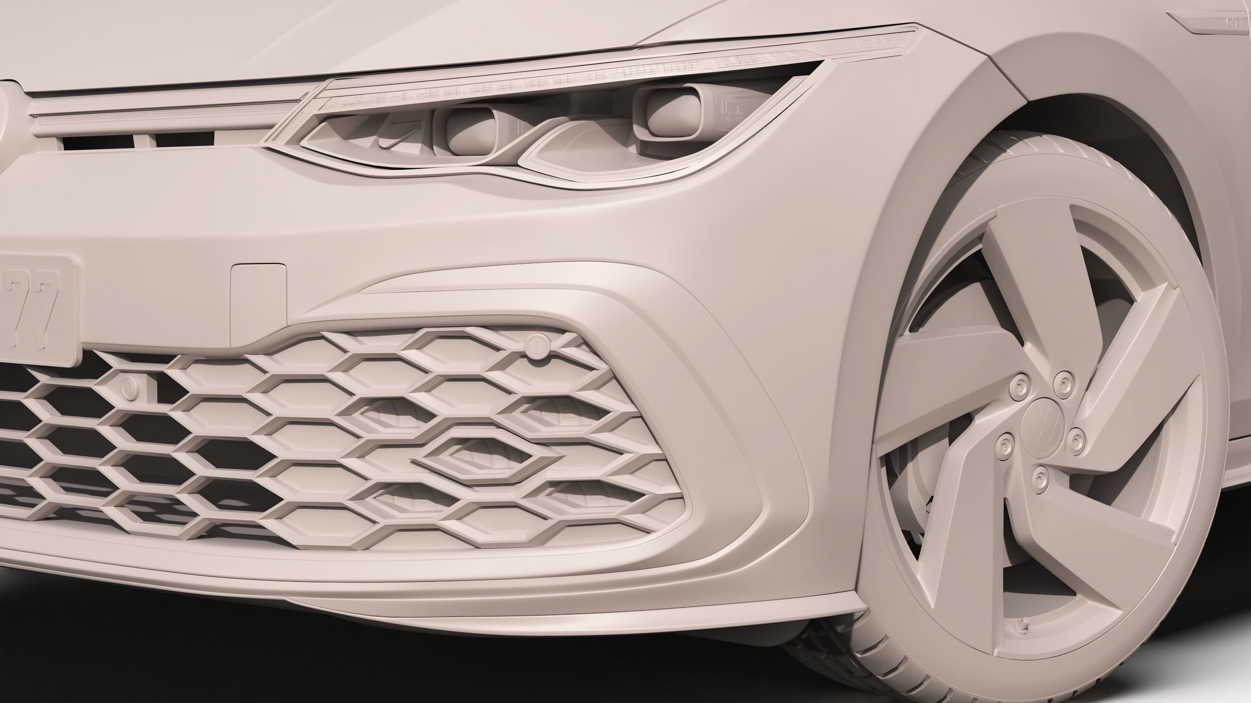 Volkswagen Golf GTI 2021 3D model_11