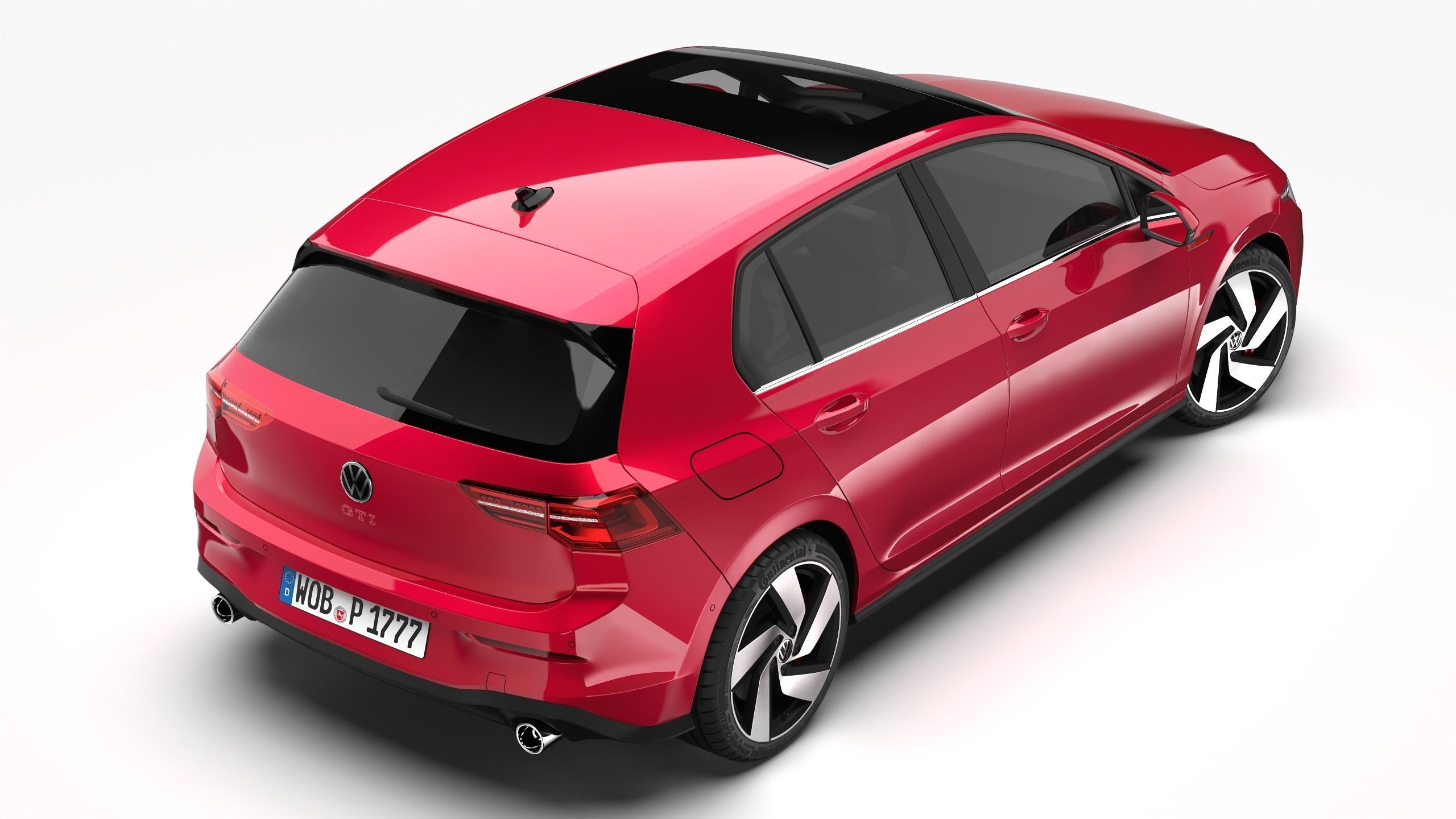 Volkswagen Golf GTI 2021 3D model_2