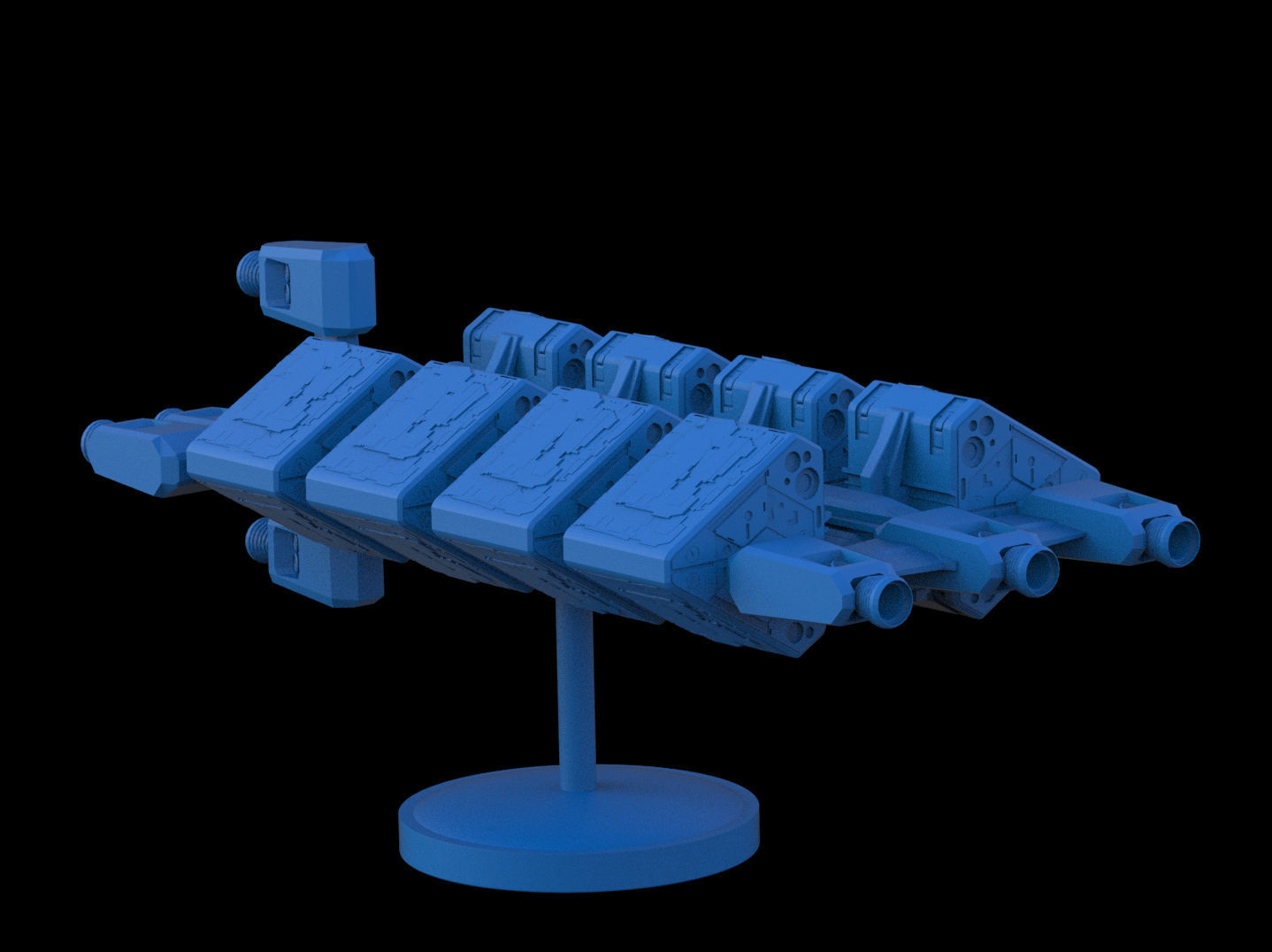 Freightship Civilian mini 3D print model_6