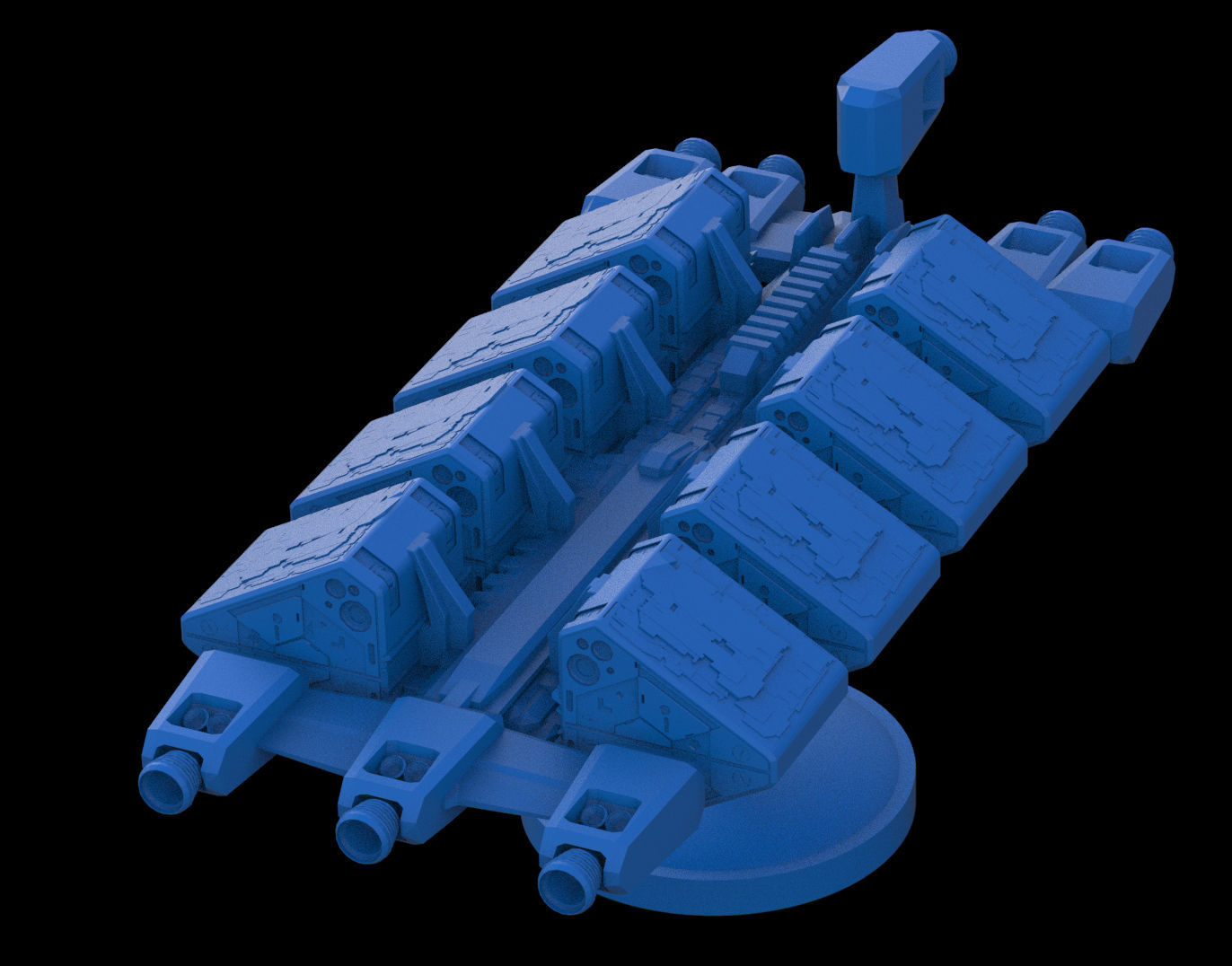 Freightship Civilian mini 3D print model_3