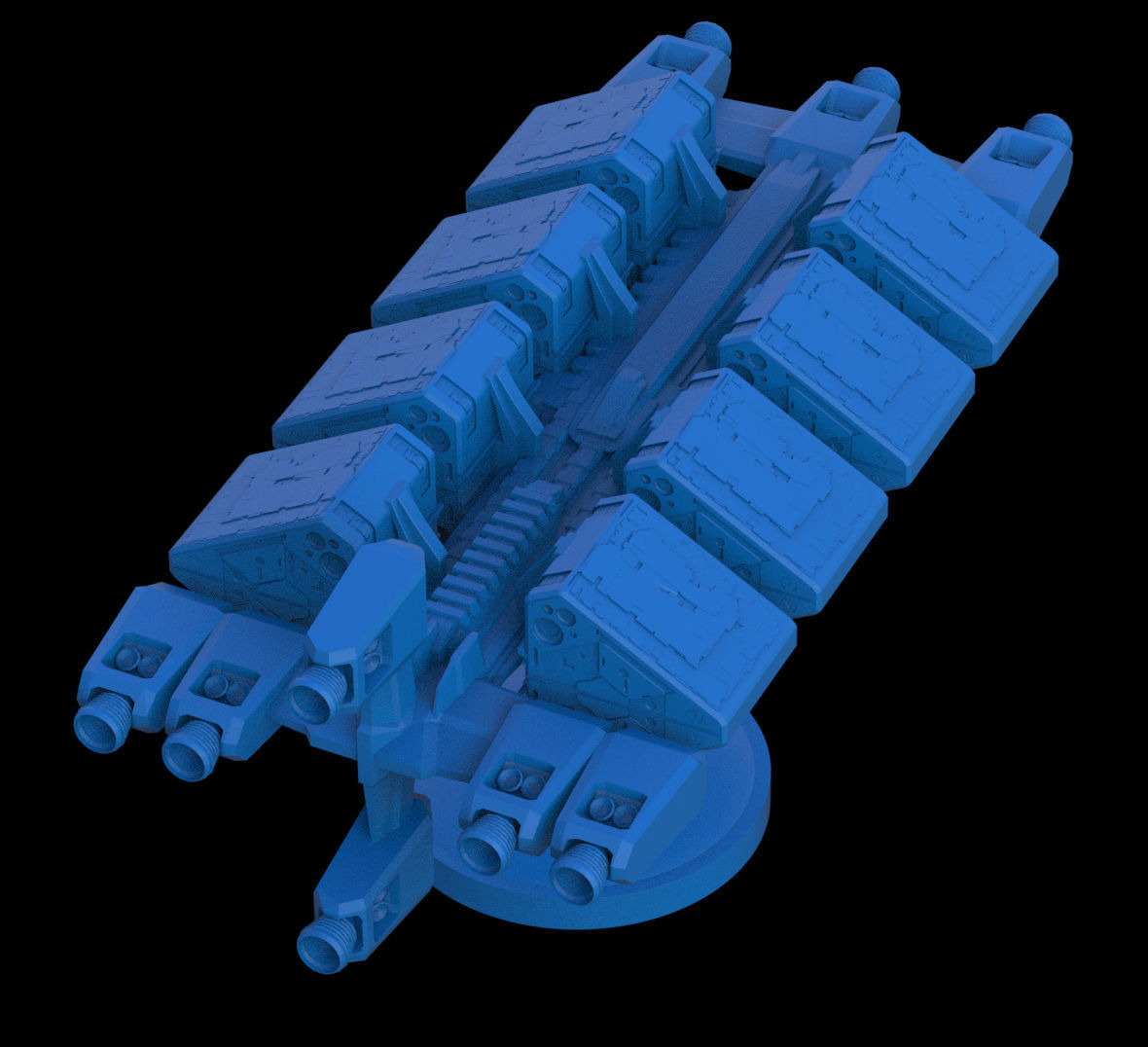 Freightship Civilian mini 3D print model_5