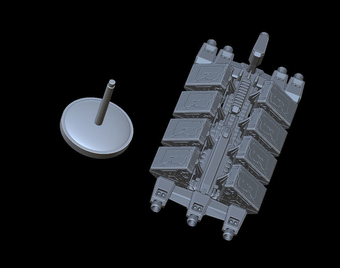 Freightship Civilian mini 3D print model_7