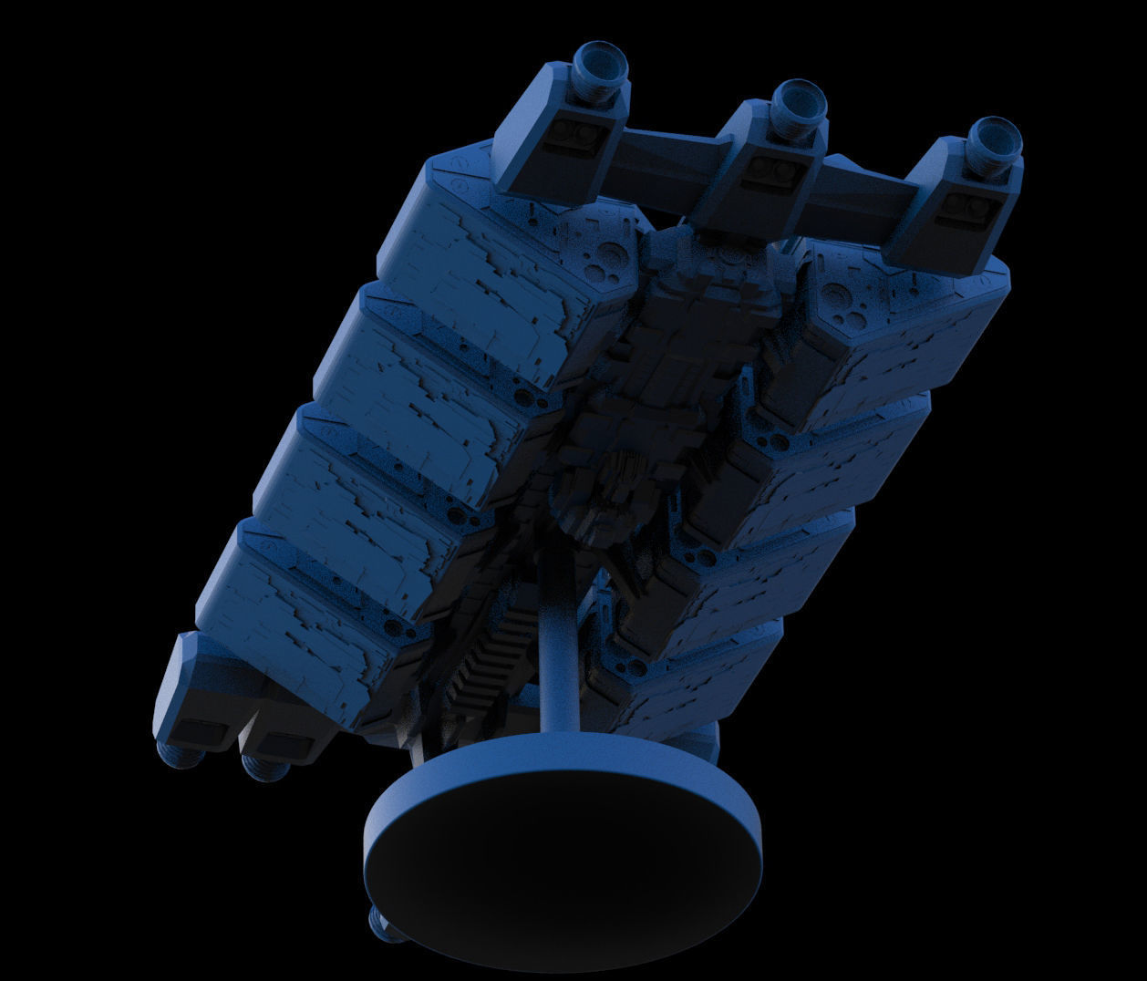 Freightship Civilian mini 3D print model_4