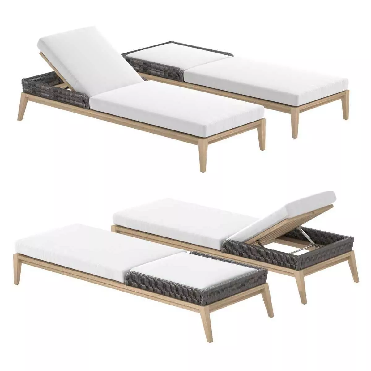 Restoration Hardware Albion Chaise 3D model