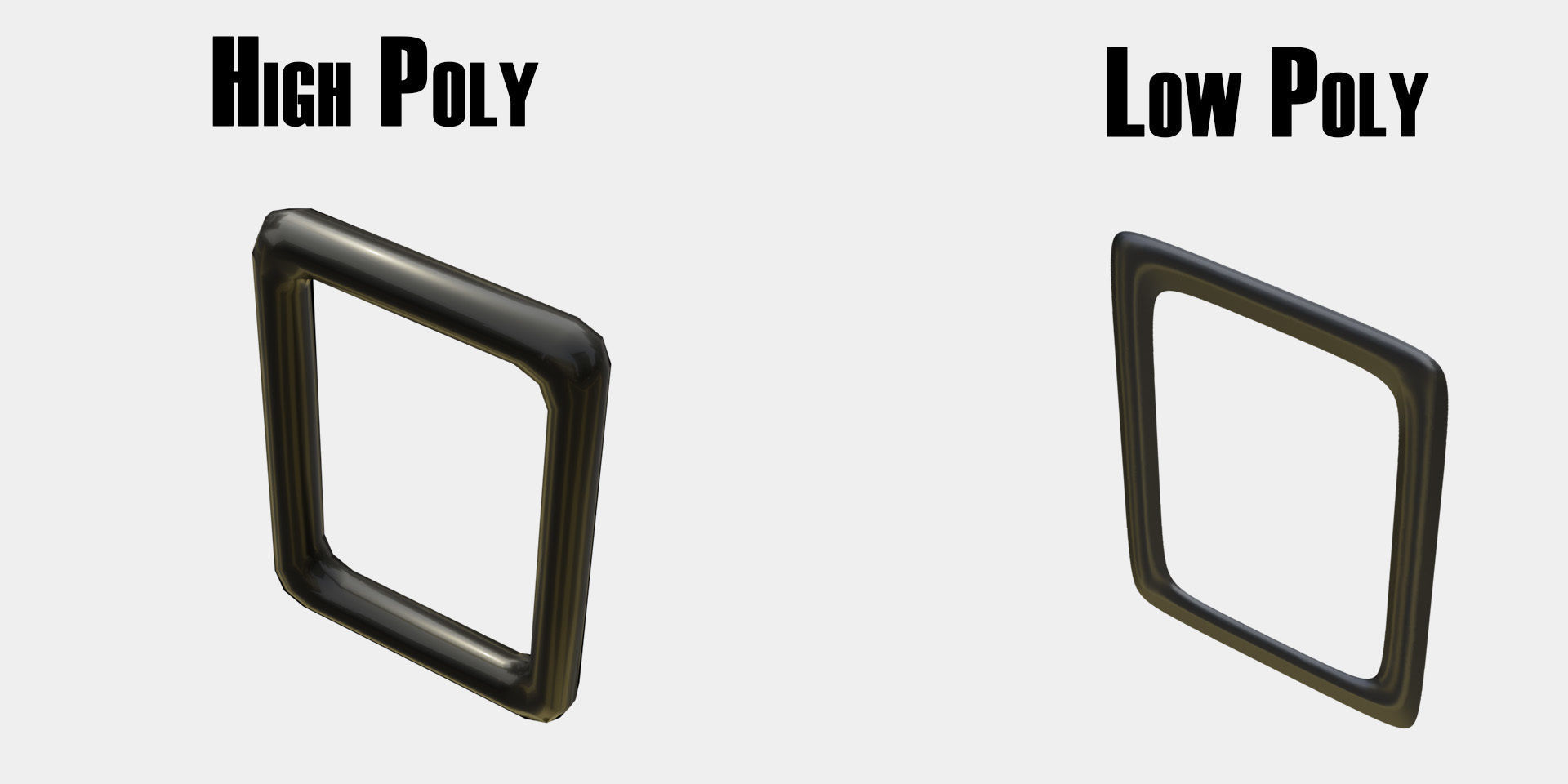 Plane Square Chain with PBR RustMetal BONUS Low-poly 3D model_15
