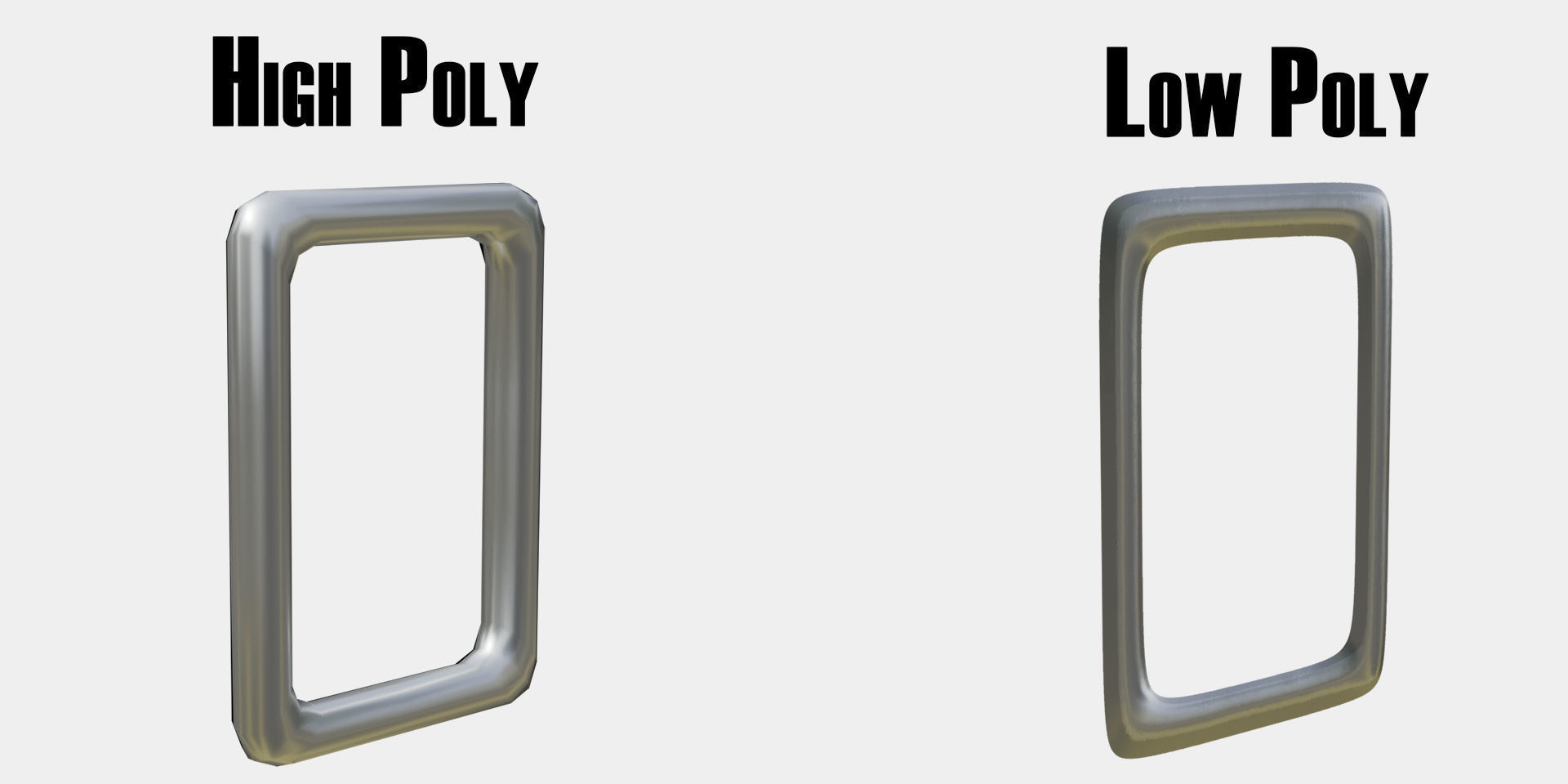 Plane Square Chain with PBR RustMetal BONUS Low-poly 3D model_13