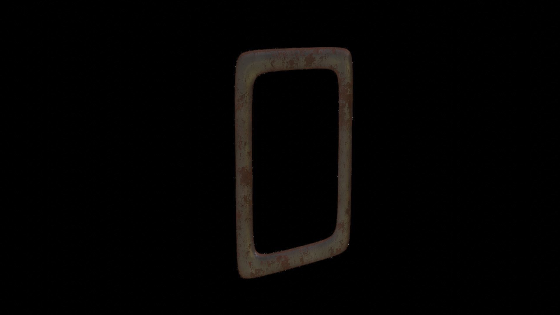 Plane Square Chain with PBR RustMetal BONUS Low-poly 3D model_38