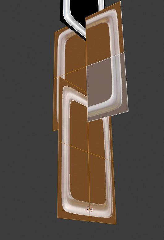 Plane Square Chain with PBR RustMetal BONUS Low-poly 3D model_42