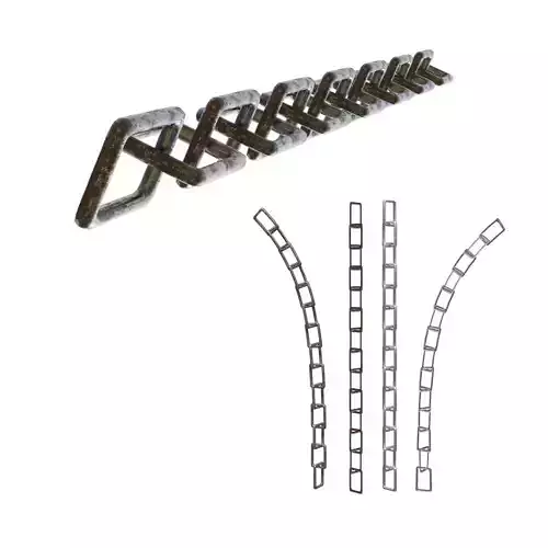 Plane Square Chain with PBR RustMetal BONUS