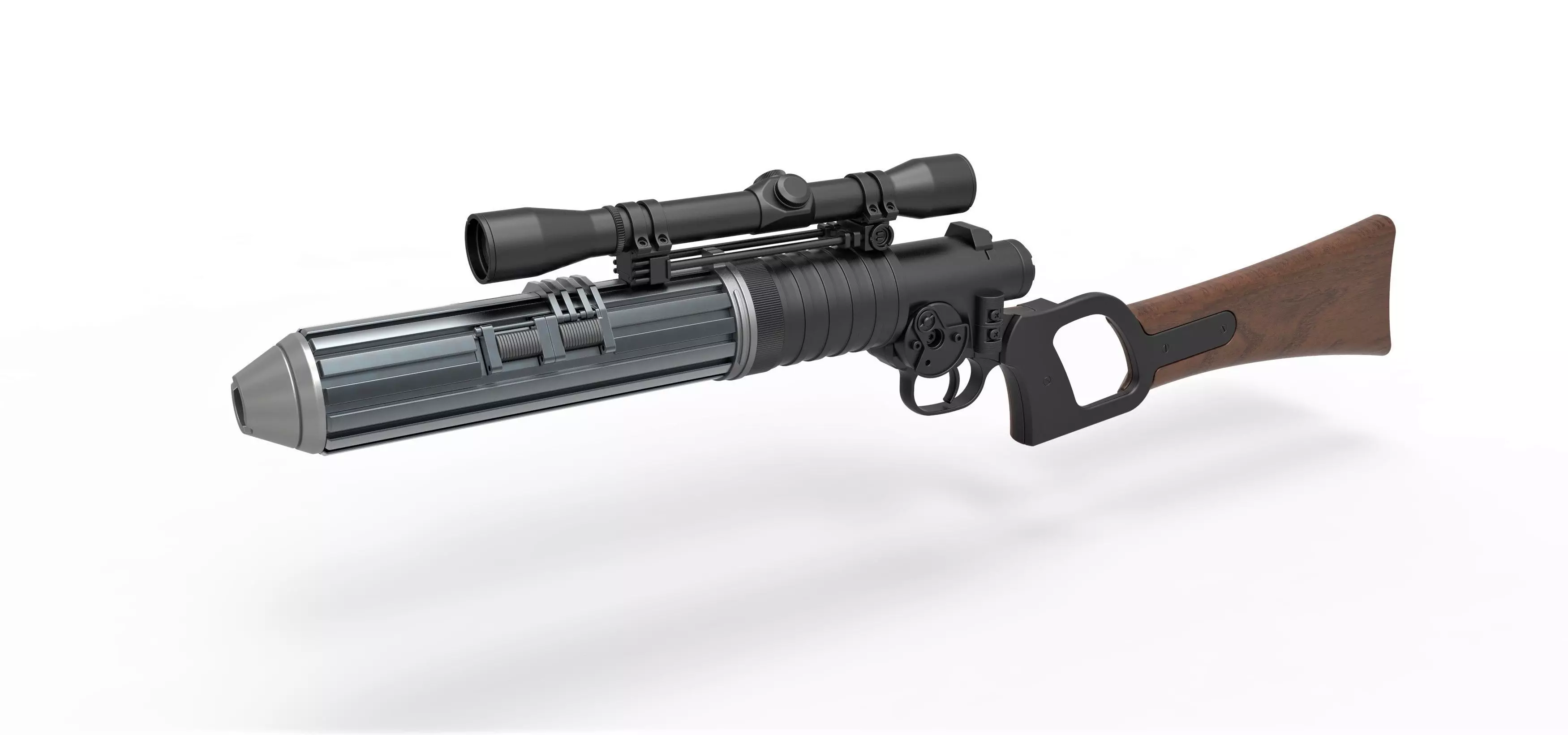 Boba Fett blaster carbine from The Mandalorian TV series 3D model