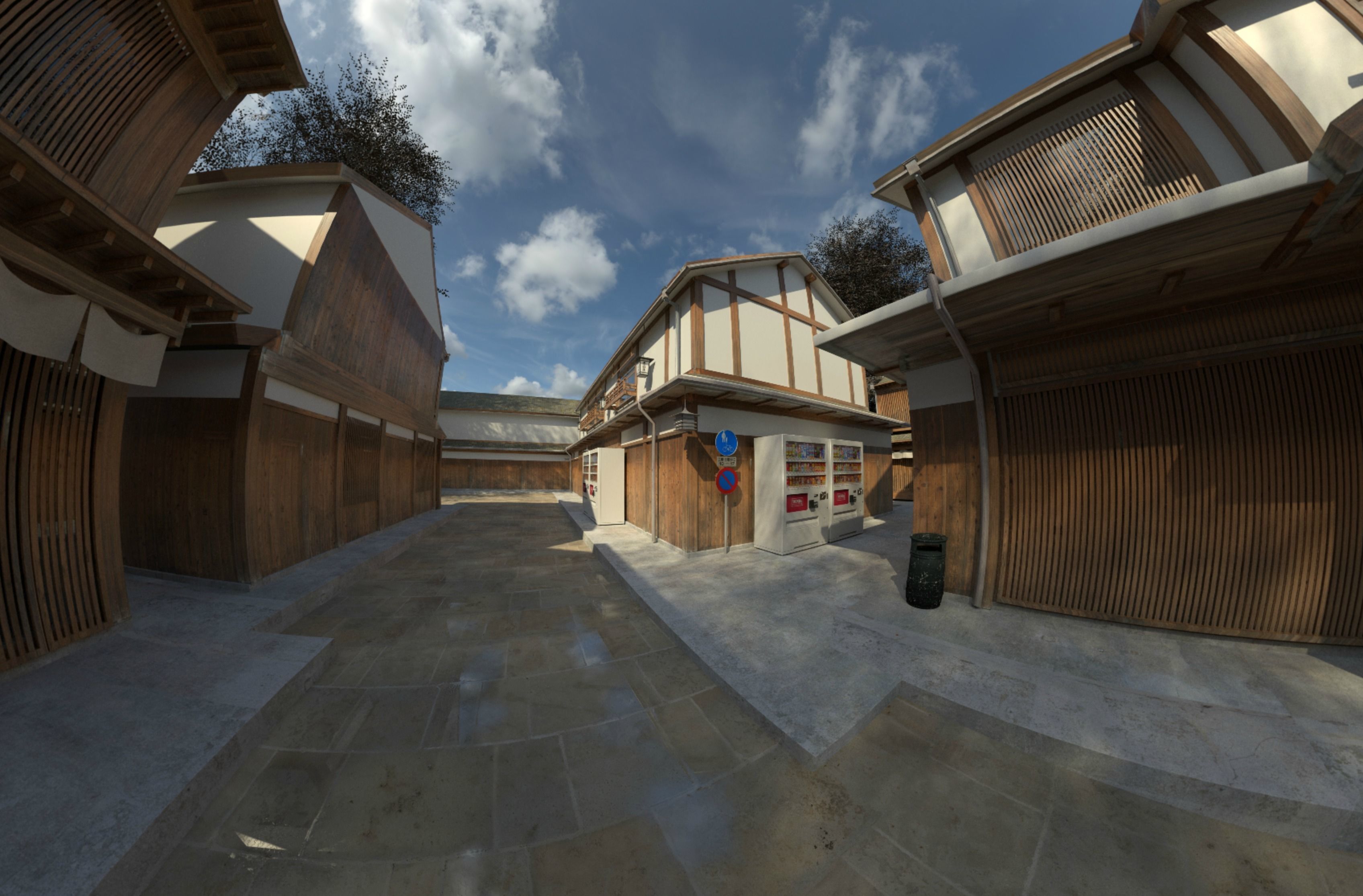 Japan kyoto Street  3D model_5