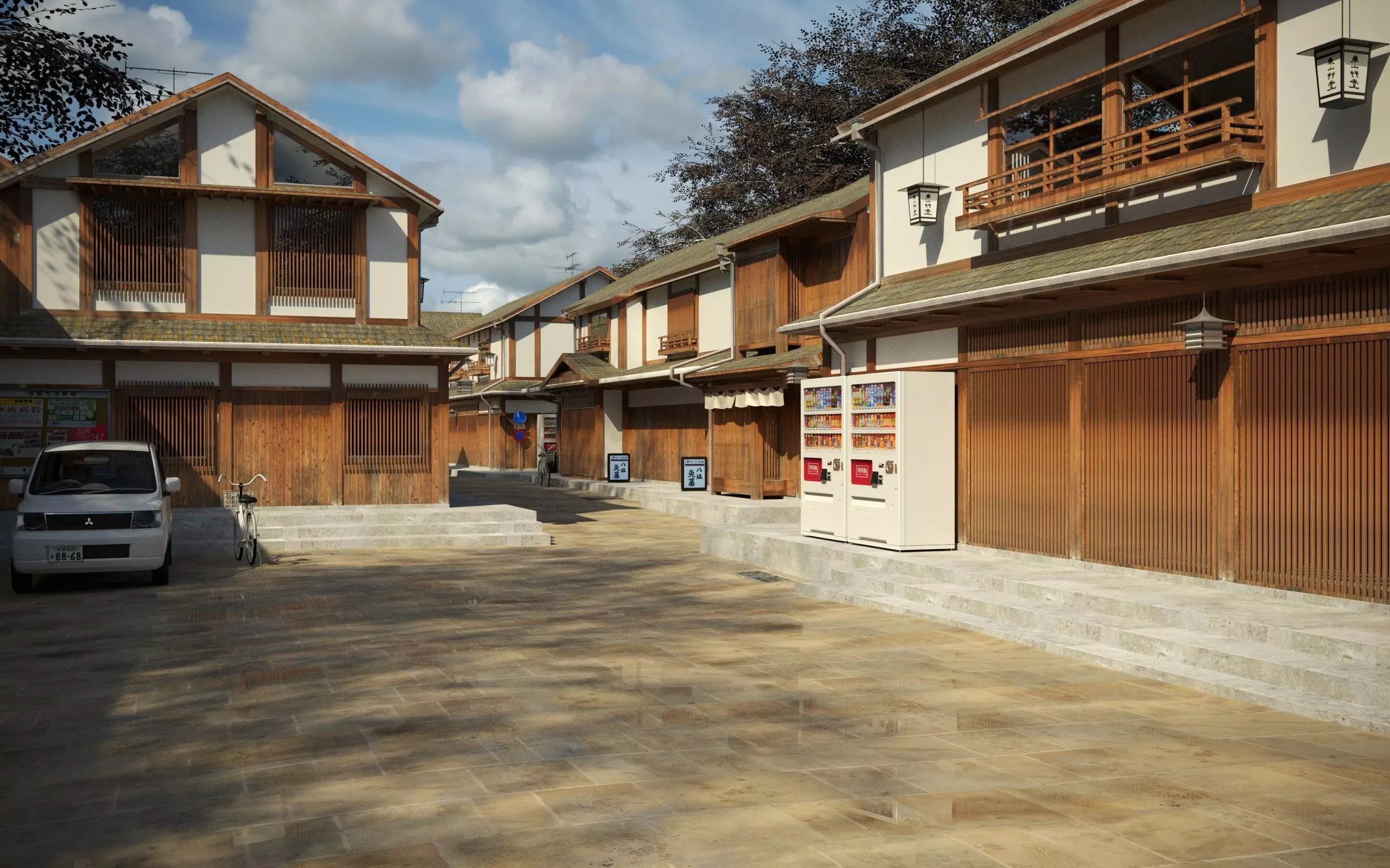 Japan kyoto Street  3D model_0