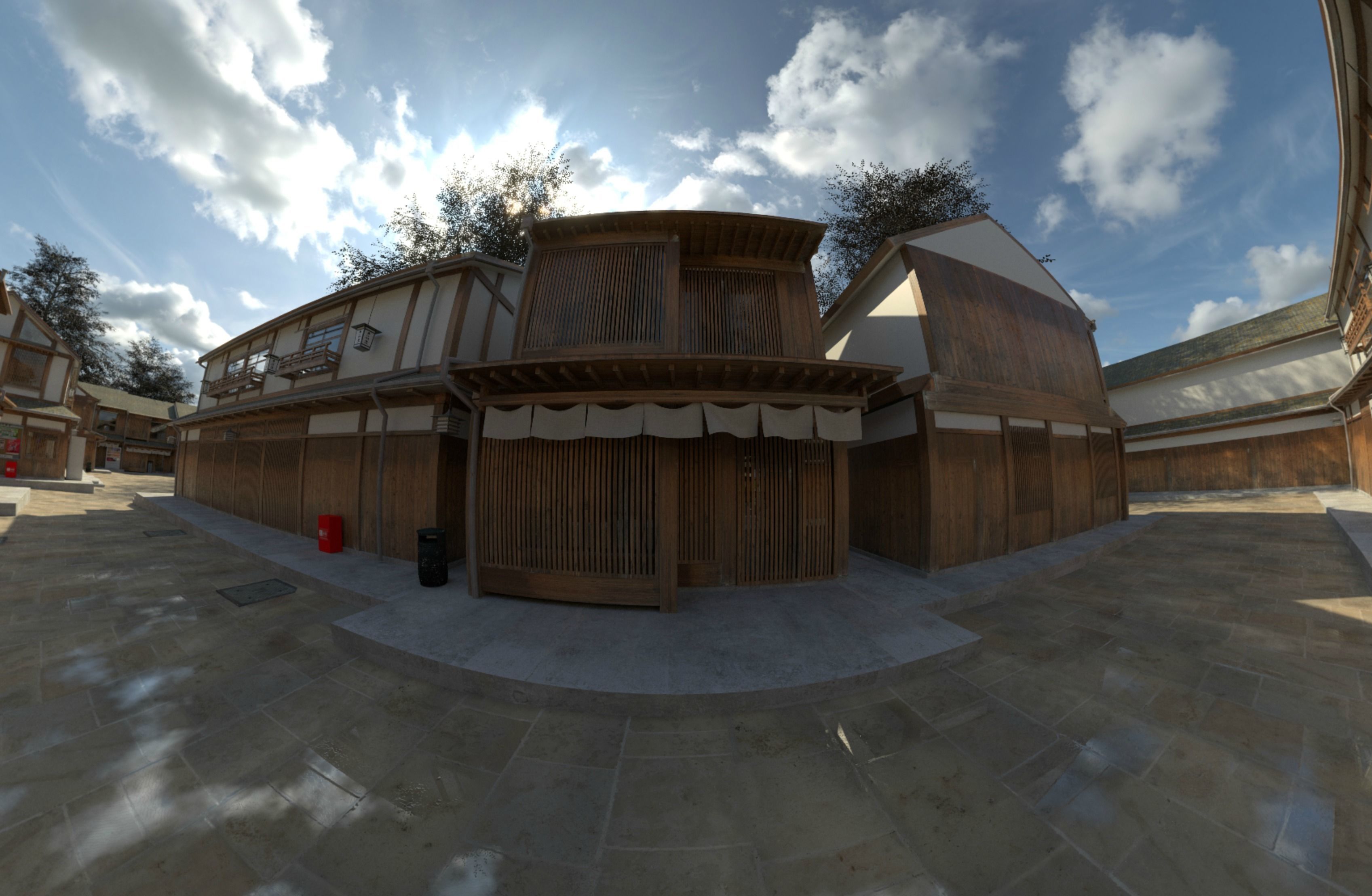 Japan kyoto Street  3D model_4