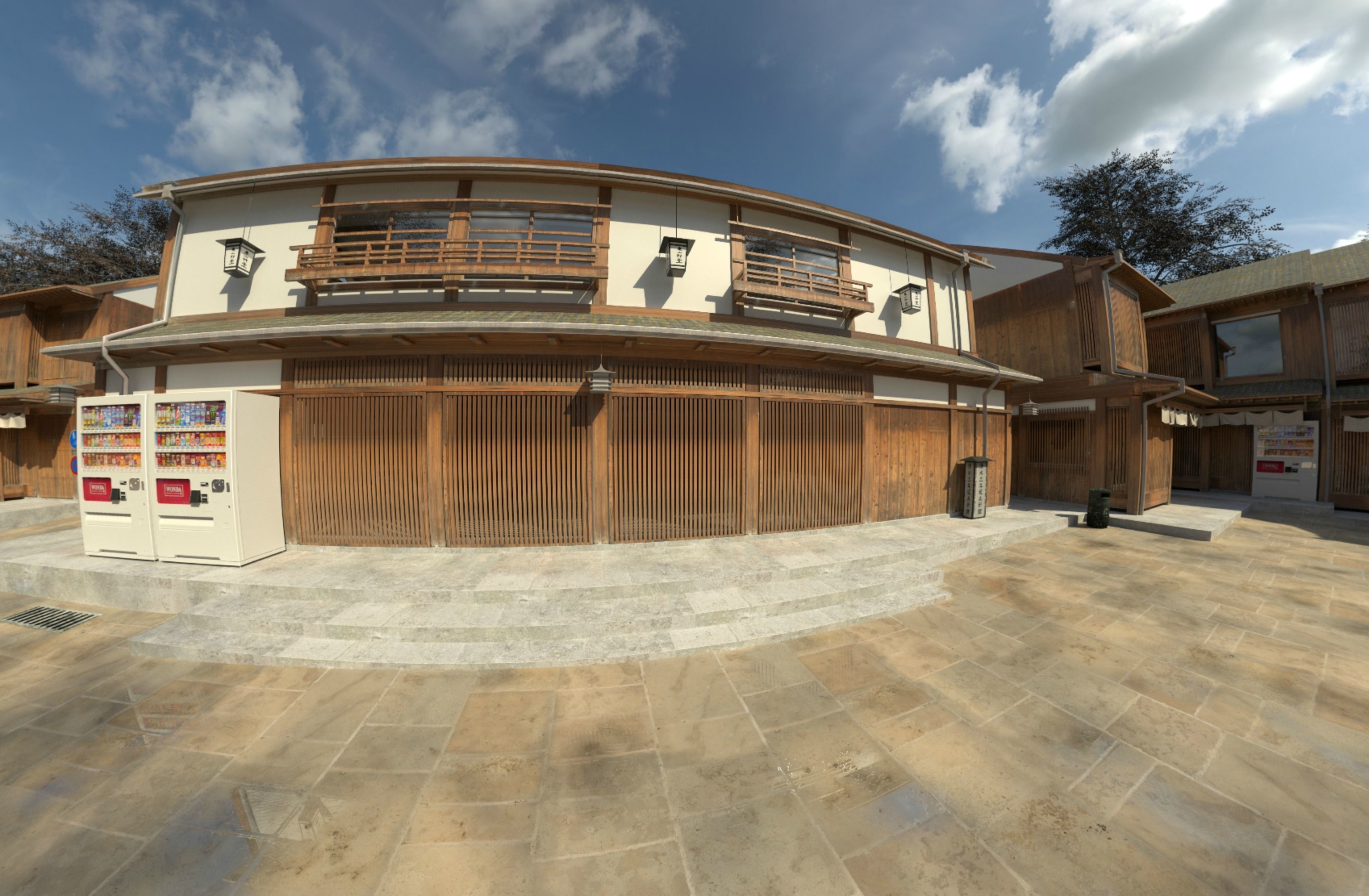 Japan kyoto Street  3D model_8