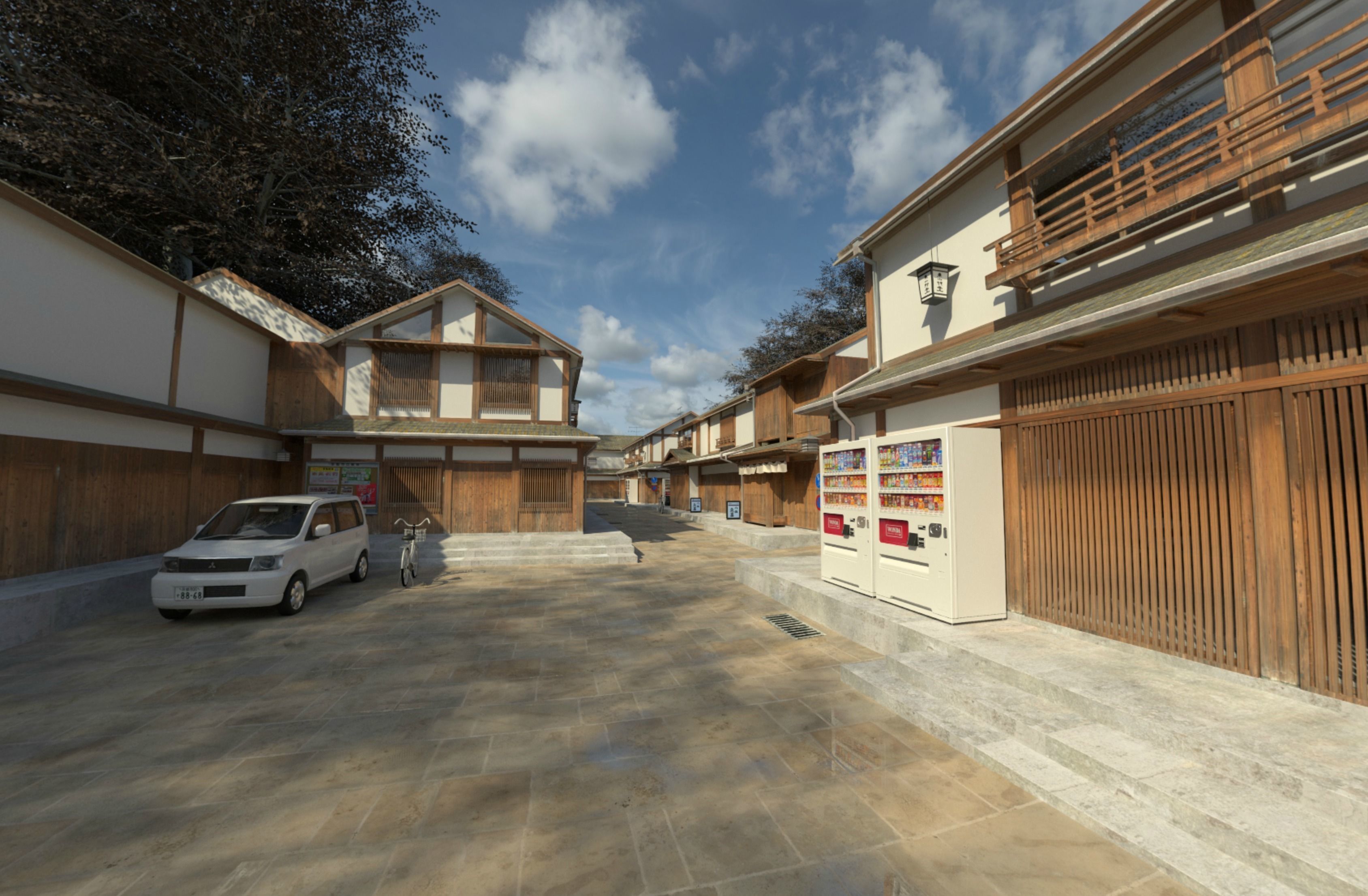 Japan kyoto Street  3D model_9