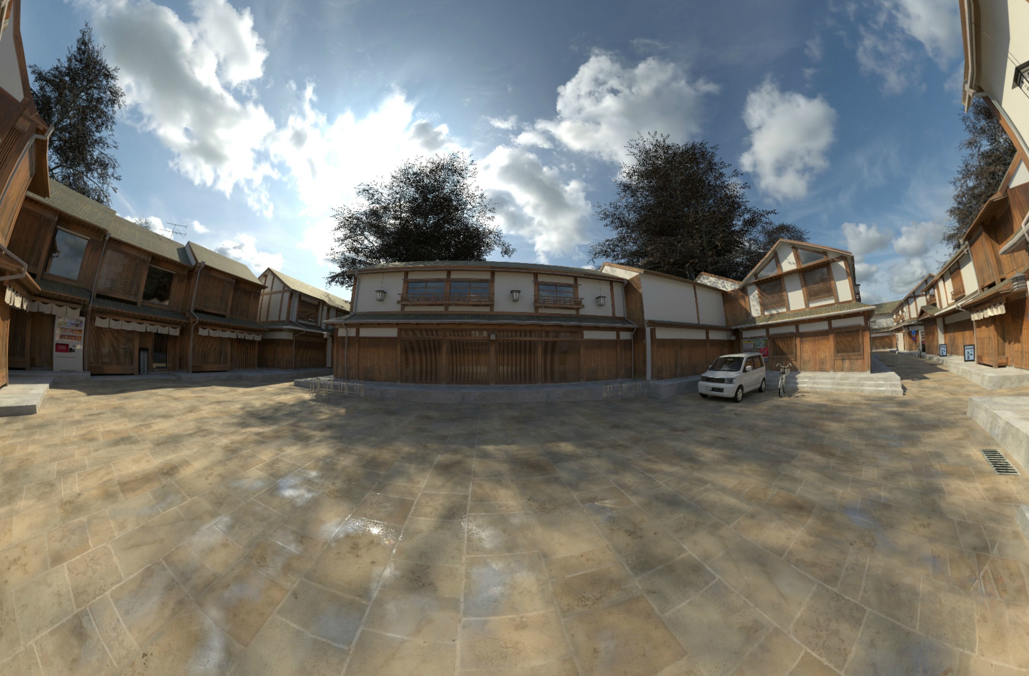 Japan kyoto Street  3D model_10