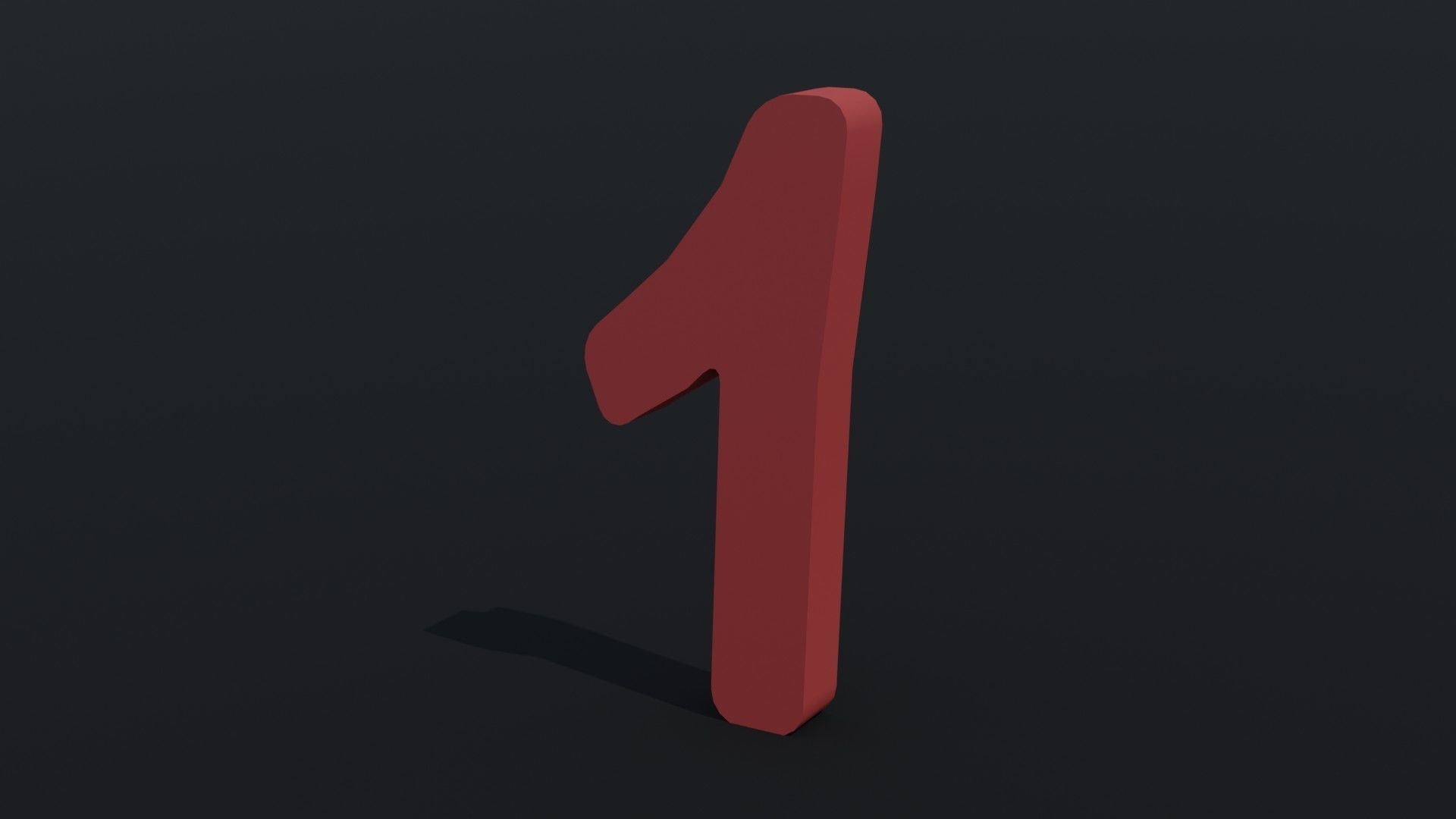 Cartoon Alphabet Low-poly 3D model_5