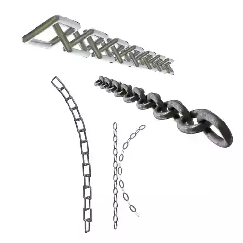 Pack Plane Chains Models PBR  3D Model Collection