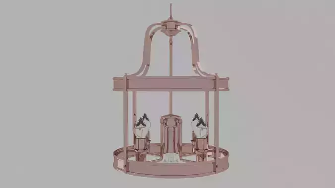 copper lighting 3D model