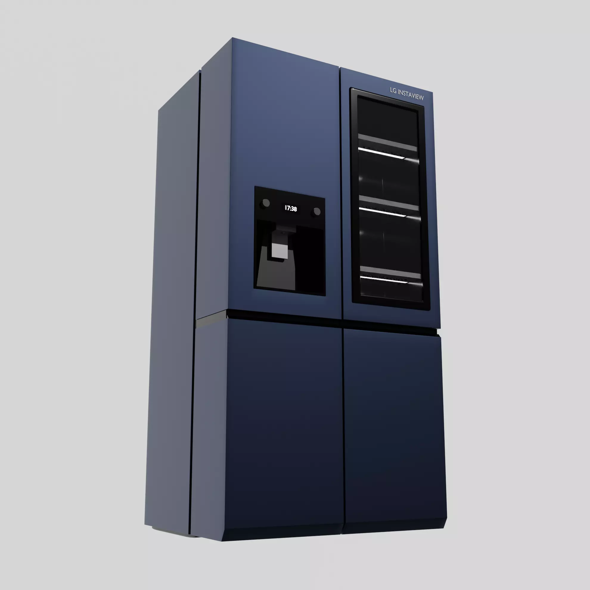 Fridge LG instaview Free low-poly 3D model