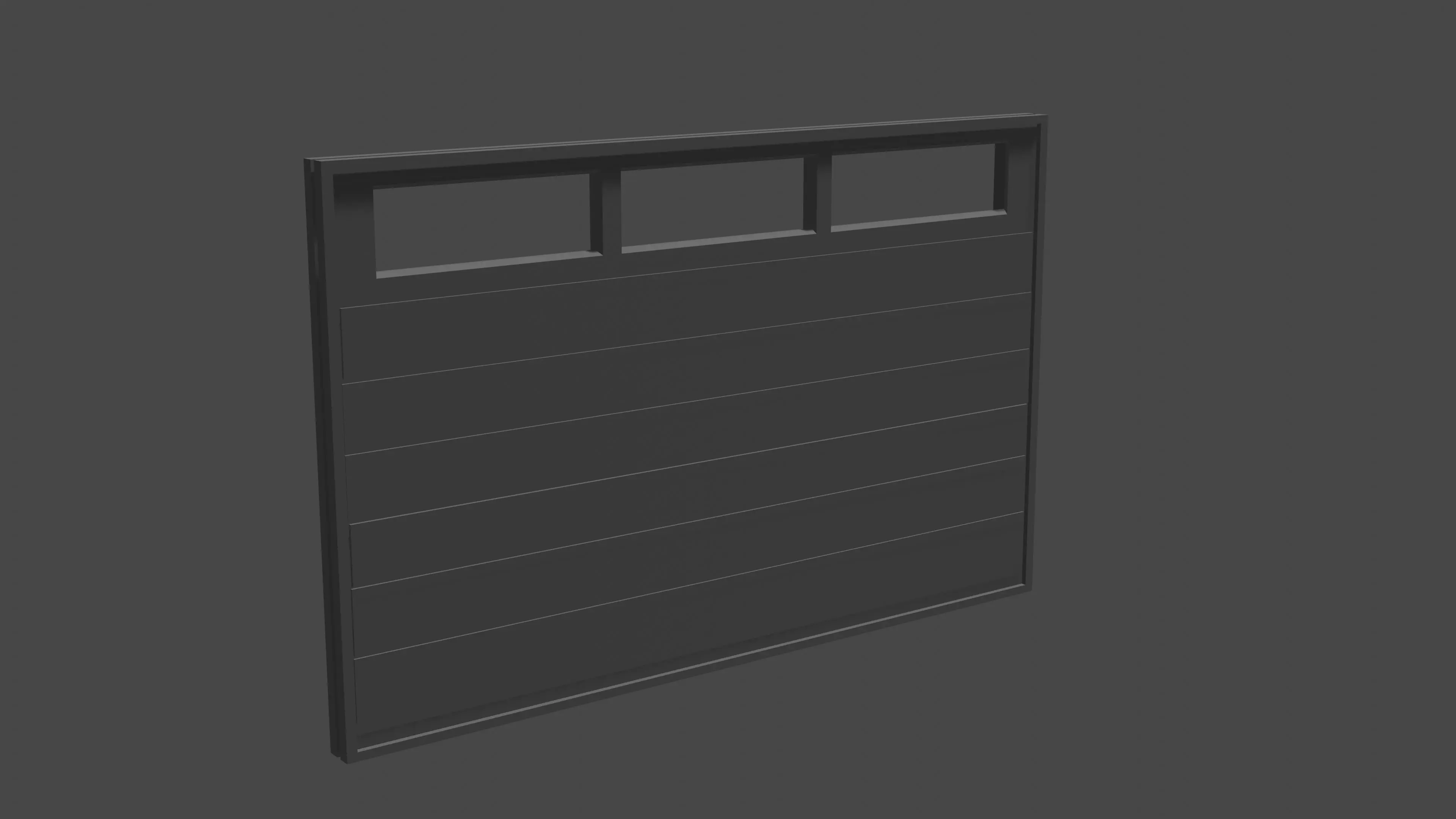 Garage Door Free low-poly 3D model