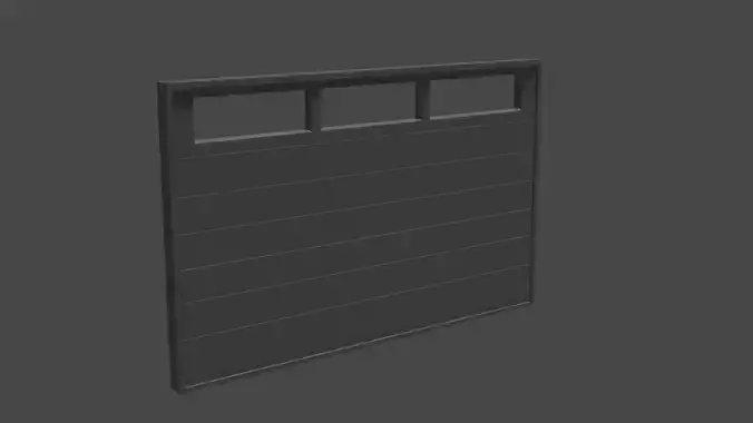 Garage Door Free low-poly 3D model
