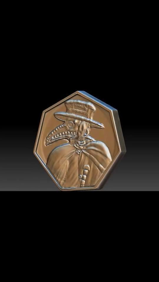 I Survived 2020 Coin 3D print model_2