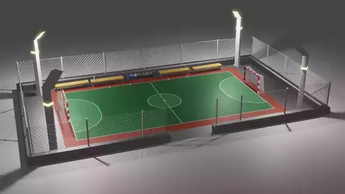FootZall soccer field with lights