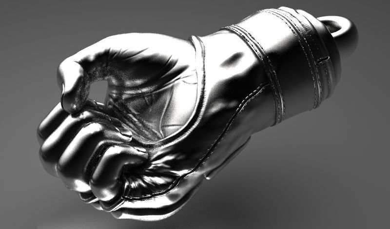 MMA Fighting Gloves 3D print model_1