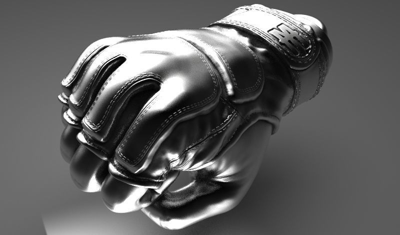MMA Fighting Gloves 3D print model_2