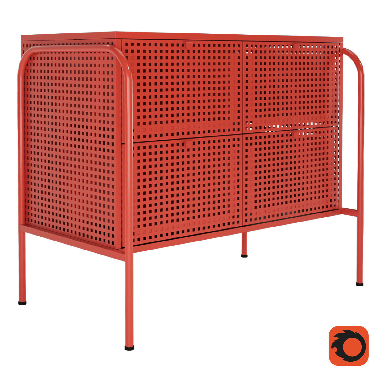 IKEA NIKKEBY Chest 4 Drawers 3D model_3