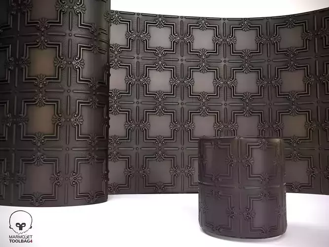 Ceilling Ornament Texture 01 PBR Texture FREE Texture