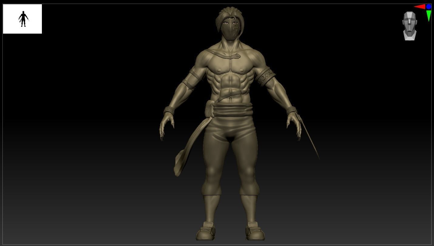 Vega or Balrog Sculpture from Street Fighter 3D print model_23