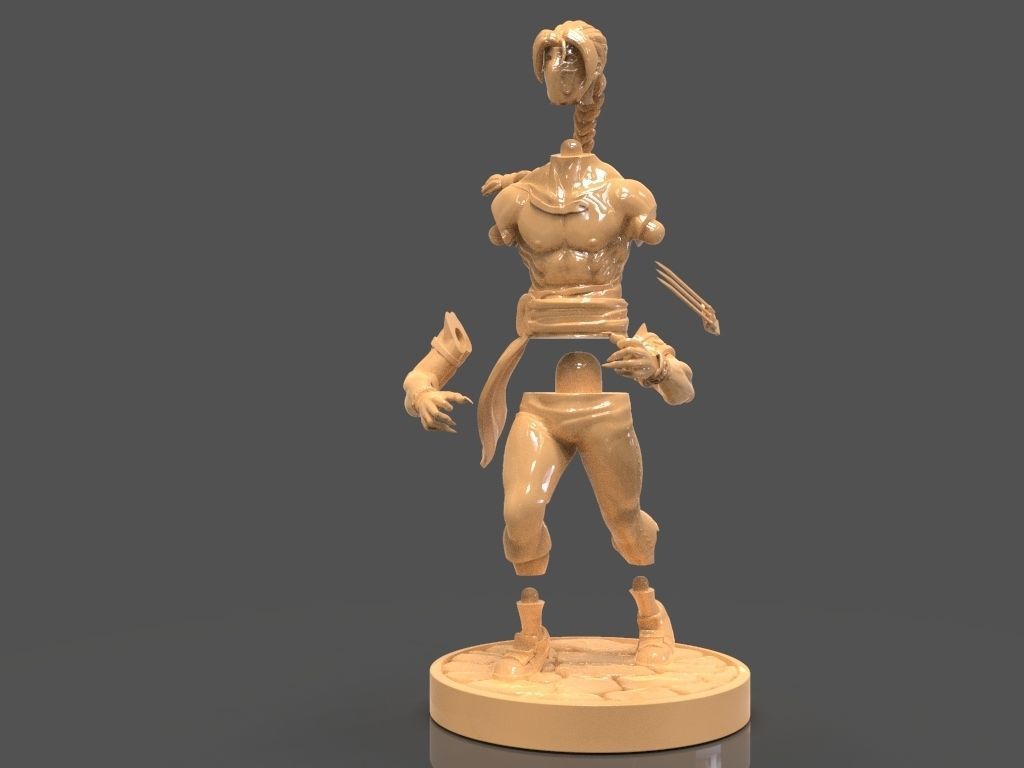Vega or Balrog Sculpture from Street Fighter 3D print model_12