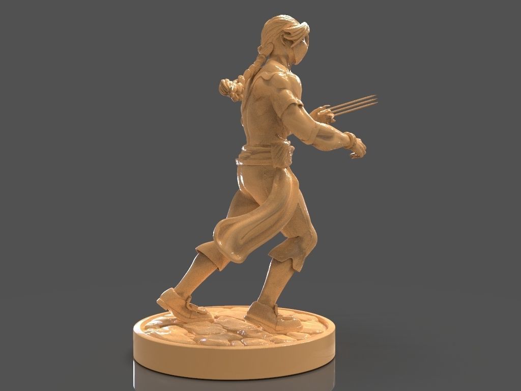 Vega or Balrog Sculpture from Street Fighter 3D print model_5