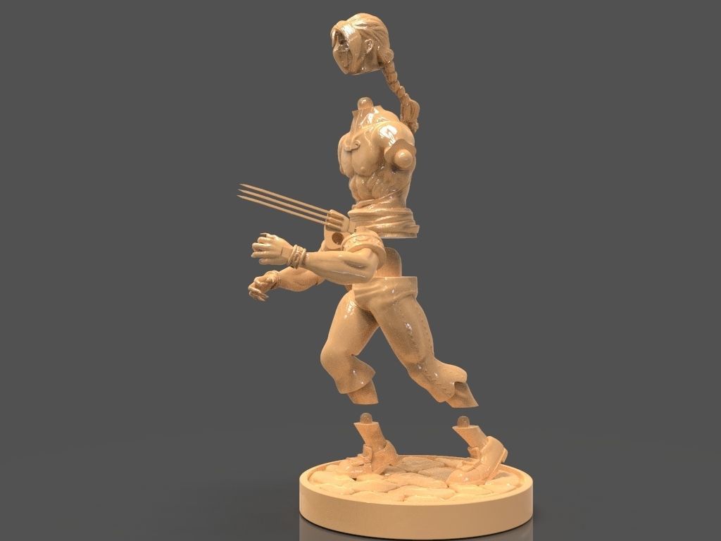 Vega or Balrog Sculpture from Street Fighter 3D print model_13